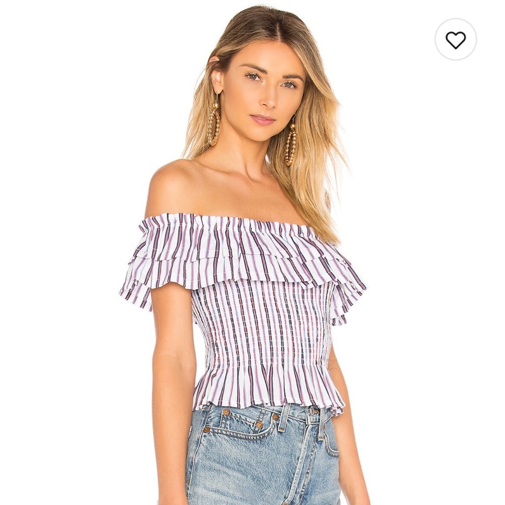 About Us - Rayna off the shoulder top